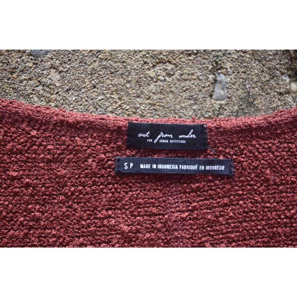 Urban Outfitters Out From Under Textured V-Neck Sweater – Rust – Size S - Picture 4 of 4